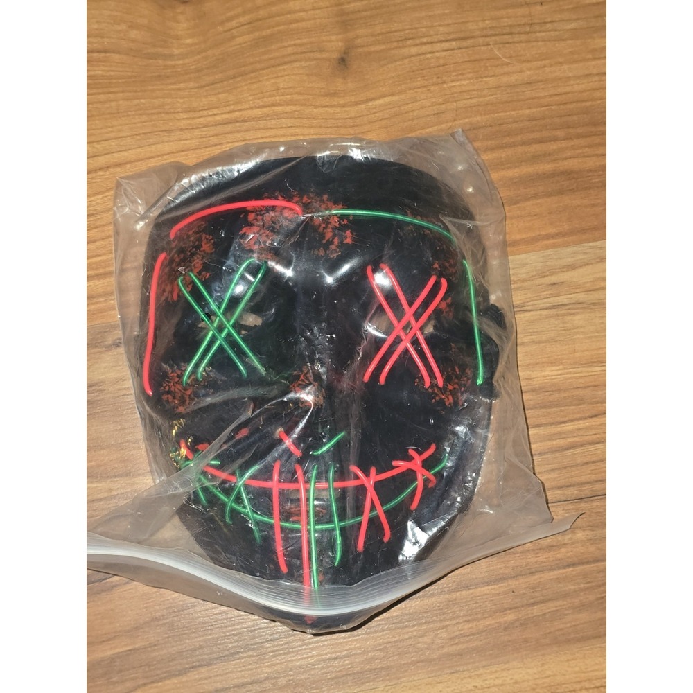 Purge Rave Party Light Up Scary LED Mask Halloween Costume S30